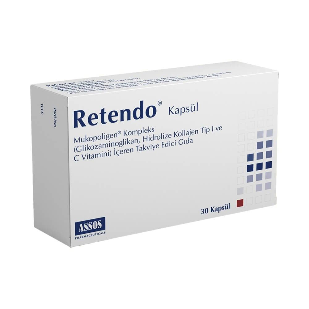 Retendo Dietary Supplement for Joint Health - Vitamin C, Glucosamine, Collagen Capsules Retendo Joint Health Supplement - Vitamin C, Glucosamine, Collagen Dietary Supplement, Joint Health, Vitamin C, Glucosamine, Collagen, Health Supplements, Wellness, Joint Support, Mobility, Healthy Skin, Hair, Nails, Supplement Capsules