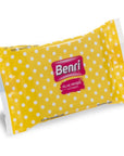 Benri Mini Wet Pocket Wipes Gentle Cleansing 3-Pack