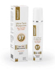 Dermoskin Ultra Face Protection Sun Screen SPF97 Gel Cream for All Skin Types - High SPF Sun Protection, Non-Greasy, Water-Resistant Dermoskin Ultra Face Sun Screen SPF97 - Non-Greasy & Water-Resistant Dermoskin Ultra Face Protection Sun Screen, SPF 97 sunscreen, face sunscreen gel cream, high SPF sun protection, non-greasy sunscreen for all skin types, water-resistant sunscreen, sun care, skincare, outdoor protection, daily sun protection, sports sunscreen, fitness sunscreen, moisturizing sunscreen, UVA pr