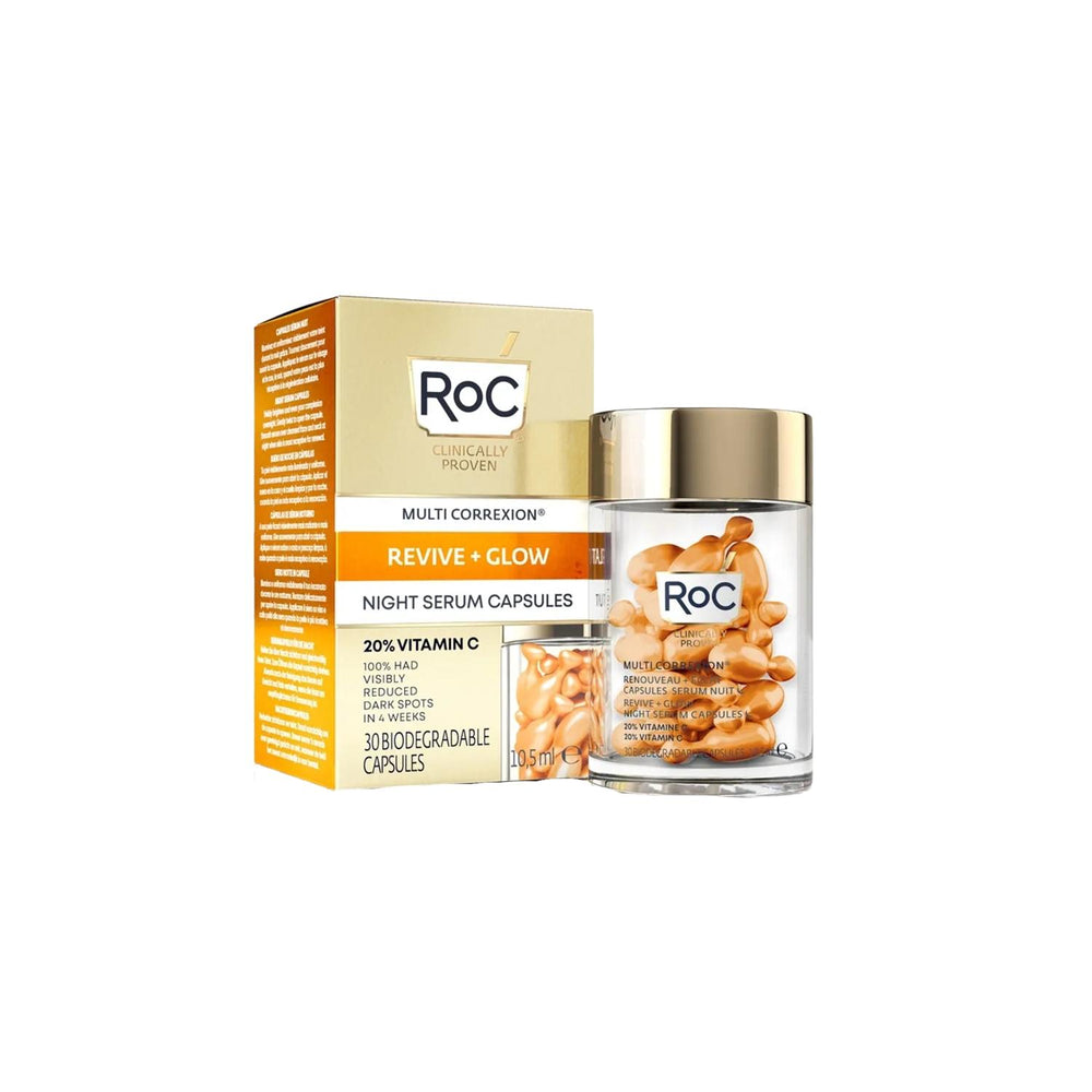 RoC Skin Brightening Serum Capsules - 30 Units, Brightens & Evens Skin Tone, Anti-aging & Nourishing RoC Skin Brightening Serum - Brightens & Evens Tone Skin Brightening Serum, RoC Skincare, Capsule Serum, Anti-aging Serum, Skin Tone Evening Serum, Brightening Skincare, Dermatologically Tested, Convenient Skincare, Pre-measured Serum, Skincare for Dull Skin, Even Skin Tone, Nourishing Serum, Anti-aging Skincare, Glowing Skin, Radiant Complexion, Skincare Routine, Daily Skincare, Morning Skincare Routine, Ev