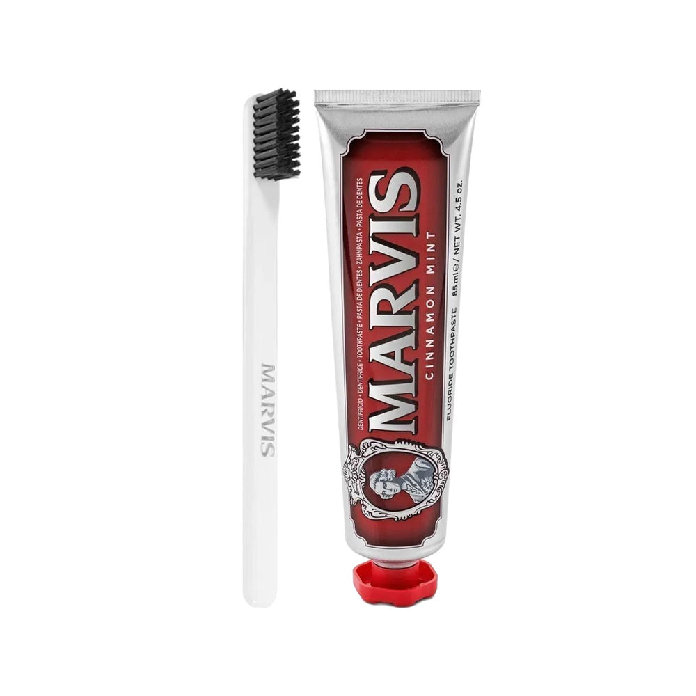 Marvis Cinnamon Mint + Xylitol Toothpaste and Toothbrush Set - Premium Oral Care with Unique Flavor Marvis Cinnamon Mint Toothpaste & Toothbrush Set Marvis toothpaste, Cinnamon Mint toothpaste, Xylitol toothpaste, Toothbrush set, Oral care products, Premium oral care, Unique flavor toothpaste, Xylitol benefits, Oral hygiene, Dental health, Marvis oral care, Cinnamon Mint flavor, Toothpaste and toothbrush, Oral care set, Premium toothpaste, Travel size toothpaste, Daily oral care, Special offer oral care