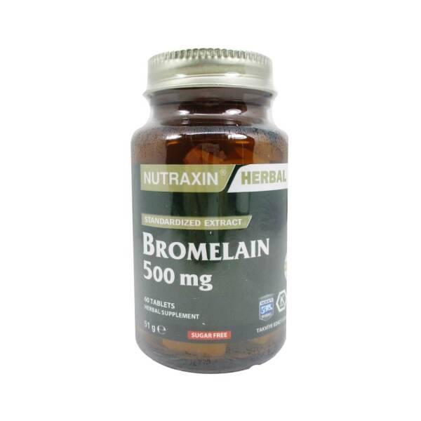 Nutraxin Bromelain 1000mg Dietary Supplement - 60 Tablets for Anti-Inflammatory Support & Digestive - Vitamin & Supplement