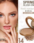 Eveline Pastel Spring Blush On Allık - 14 - Soft, Silky Blush for Natural Makeup Look Pastel Spring Blush - Natural Makeup Look Pastel Blush, Spring-inspired Makeup, Natural Makeup Look, Soft Blush Color, Easy-to-Apply Blush, Blush, Makeup, Cosmetics, Beauty Products, Spring Collection, Natural Glow, Healthy-Looking Complexion, Easy Application, Silky Texture, Micronized Ingredients