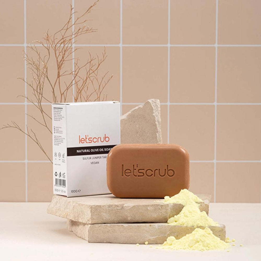 Let'scrub Olive Oil Sulfur & Juniper Soap 100g