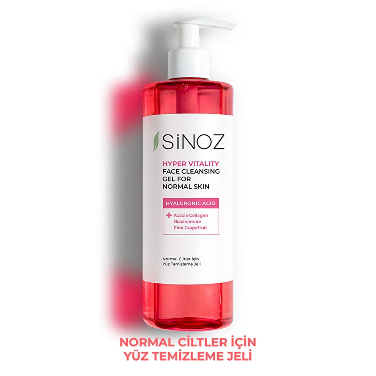 Sinoz Hydrating Facial Cleanser for Normal Skin: Gentle Daily Face Wash with Hyaluronic Acid, Pink Grapefruit & Acacia Collagen - Brightens & Moisturizes (400ml) Sinoz Facial Cleanser: Hydrating Face Wash for Normal Skin facial cleanser for normal skin, hydrating face wash, gentle daily cleanser, hyaluronic acid cleanser, skin brightening face wash, Sinoz cleanser, normal skin face wash, pink grapefruit cleanser, akasya collagen facial wash, face wash, cleanser, skincare, hyaluronic acid, akasya collagen, p