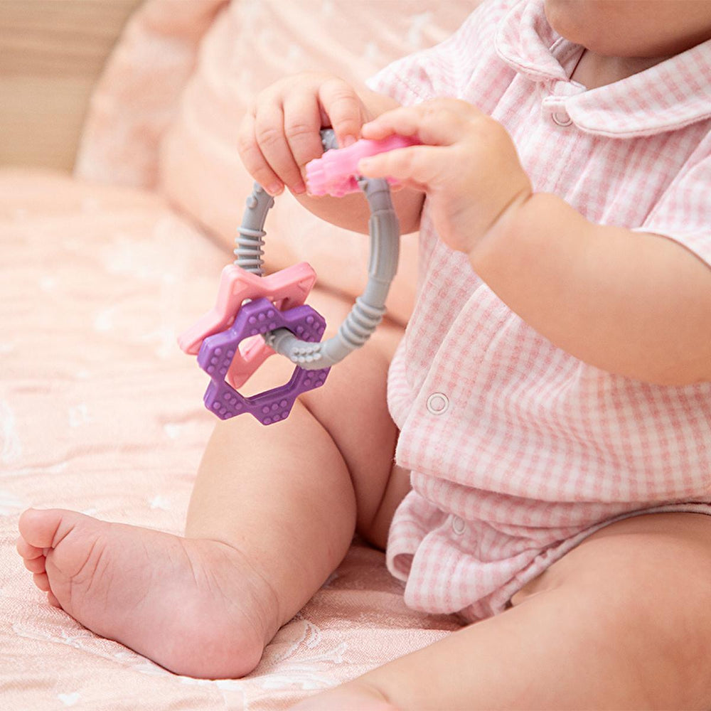 Babyjem Silicone Teether Toy Ring - Safe, BPA-Free, Dishwasher Safe Baby Teething Relief for Infants 3 Months+ - view 7