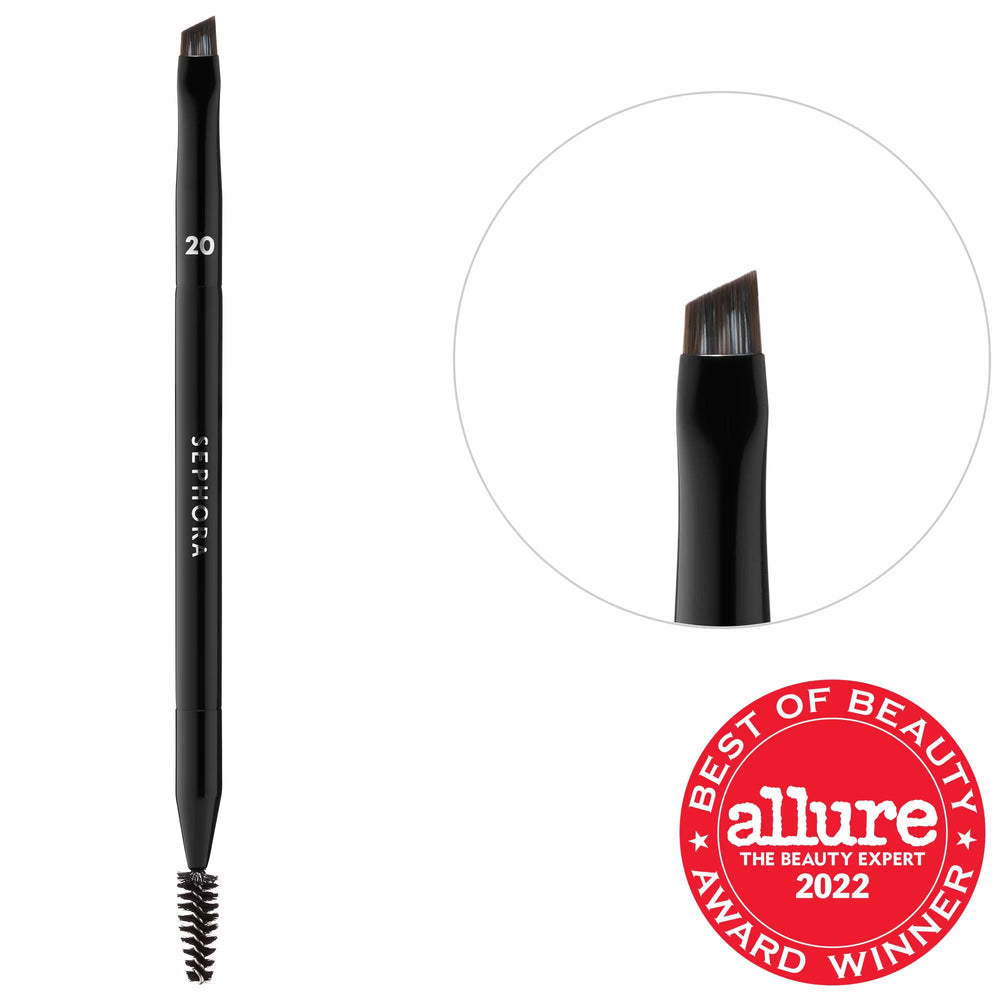 PRO Brow Brush #20 by Anastasia Beverly Hills - Double-Ended Vegan Brow Brush for Precise Application & Grooming PRO Brow Brush #20 - Vegan Brow Brush for Precise Brows brow brush, makeup brush, vegan synthetic bristles, sustainable packaging, double-ended brush, precise application, grooming, makeup enthusiasts, environmentally conscious, beauty tools, brow care, makeup routine, professional-grade