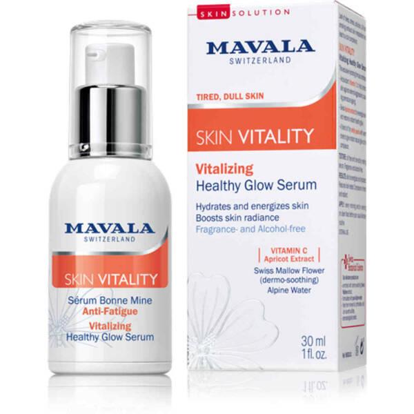 Mavala Face Serum - Anti-aging Vitamin C Serum for Healthy Glow, Non-greasy Skincare - Face Serum