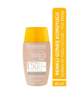 Bioderma Mineral Sunscreen, SPF50+ Lightweight Non-Comedogenic for Combination/Oily Skin - 1.35 fl oz Bioderma SPF50+ Mineral Sunscreen for Oily Skin Mineral Sunscreen, SPF50+, Non-comedogenic Sunscreen, Lightweight Sunscreen, Bioderma Photoderm Nude Light, Combination/Oily Skin Sunscreen, Photostable Sunscreen, sun care, skin protection, daily sunscreen, sensitive skin friendly, non-greasy, Shea Butter, Ectoin, cosmetic, skincare, dermatologically tested