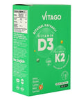 Vitago Vegan Vitamin D3 & K2 Spray: Plant-Based, High Absorption - Bone Health, Immune Support, Easy-Use Drops for Adults & Children (0.68 fl oz) Vitago Vegan D3 & K2: Plant-Based Vitamin for Bone & Immune Health Vitamin D3 supplement, Vitamin K2 supplement, Plant-based Vitamin D3, Vegan Vitamin D3 K2, Natto Vitamin K2 MK-7, Vitamin D3 spray, Vitamin D3 drops, Bone health supplement, Immune support vitamins, Children's Vitamin D3, Vitamin D3, Vitamin K2, vegan vitamin, plant based supplement, bone health, i