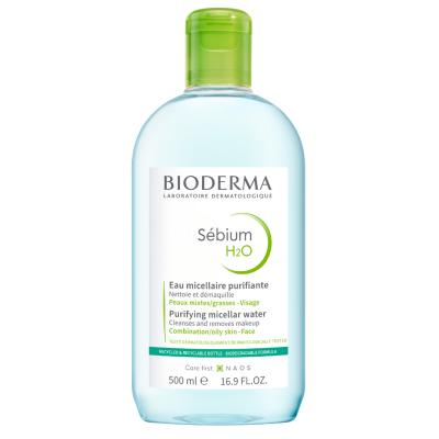 Bioderma Sebium H2O Micellar Water for Oily and Acne-Prone Skin - Gentle Makeup Remover & Cleanser, Dermatologically Tested, 16.91 fl oz Bioderma Sebium H2O Micellar Water - Gentle Makeup Remover for Oily Skin Micellar water for oily skin, Acne-prone skin care, Makeup remover for sensitive skin, Gentle skin cleanser, Dermatologically tested skincare, Bioderma Sebium H2O, Oily skin solutions, Acne control, Non-comedogenic, Hypoallergenic, Alcohol-free, Skincare for sensitive skin, Makeup removal, Daily clean