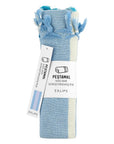 Eklips Gradient Blue Peshtemal Towel Lightweight Bath Sheet