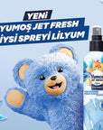 Yumoş Fabric Refreshing Spray Lilyum Scent - 6.76 fl oz, Anti-Wrinkle, Quick Refreshing for Clothes Yumoş Fabric Refreshing Spray - Quick & Anti-Wrinkle Fabric refreshing spray, Clothing care product, Anti-wrinkle spray, Freshening spray for clothes, Lilyum scented fabric refresher, Quick clothing refresh, Wrinkle reduction spray, Dermatologically tested fabric spray, Convenient laundry solution, Travel essentials, Gym clothes refresh, Busy lifestyle clothing care