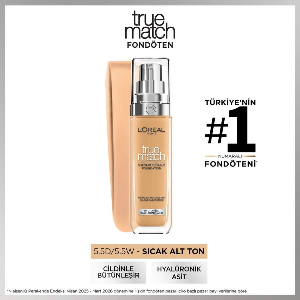 L'Oreal Paris True Match Foundation 5.5D/5.5W Warm