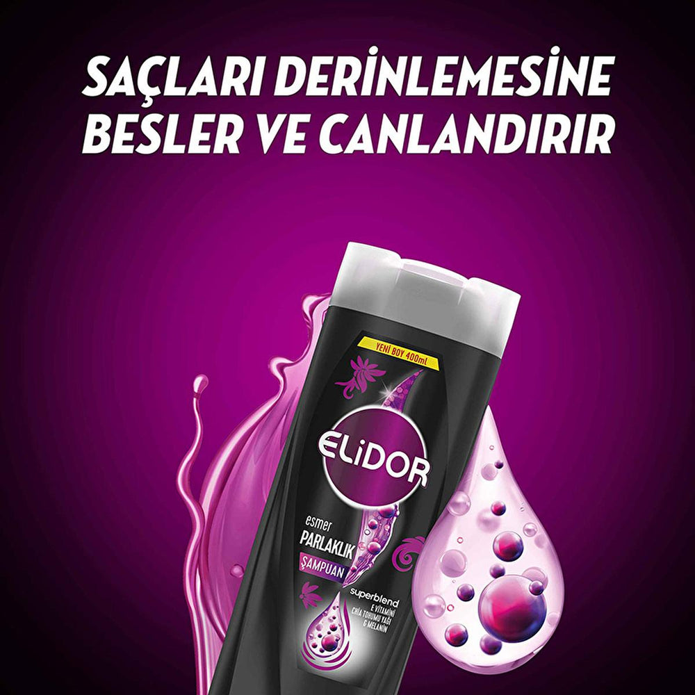 Elidor Brunette Hair Shampoo for Dark Hair Shine - E Vitamin & Chia Seed Oil - Strengthening & Revitalizing - 13.53 fl oz Elidor Brunette Shampoo - Dark Hair Shine & Strengthening brunette hair shampoo, dark hair shine shampoo, Elidor shampoo, hair strengthening shampoo, hair revitalizing shampoo, shampoo for dark hair, shampoo for shiny hair, E Vitamin shampoo, Chia Seed Oil shampoo, shampoo, brunette shampoo, dark hair shampoo, shine shampoo, hair strengthening, hair revitalizing, E Vitamin, Chia Seed Oil