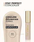Flormar Stay Perfect Pigmented Concealer: Full Coverage, Long Lasting, Natural Finish - Conceals Dark Circles & Blemishes, Moisturizing & Fragrant Flormar Pigmented Concealer: Full Coverage, Natural Finish pigmented concealer, long lasting concealer, natural finish concealer, flormar concealer, full coverage concealer, concealer for dark circles, concealer for blemishes, moisturizing concealer, fragrant concealer, best concealer for dry skin, concealer, makeup, cosmetics, beauty, blemish concealer, dark cir