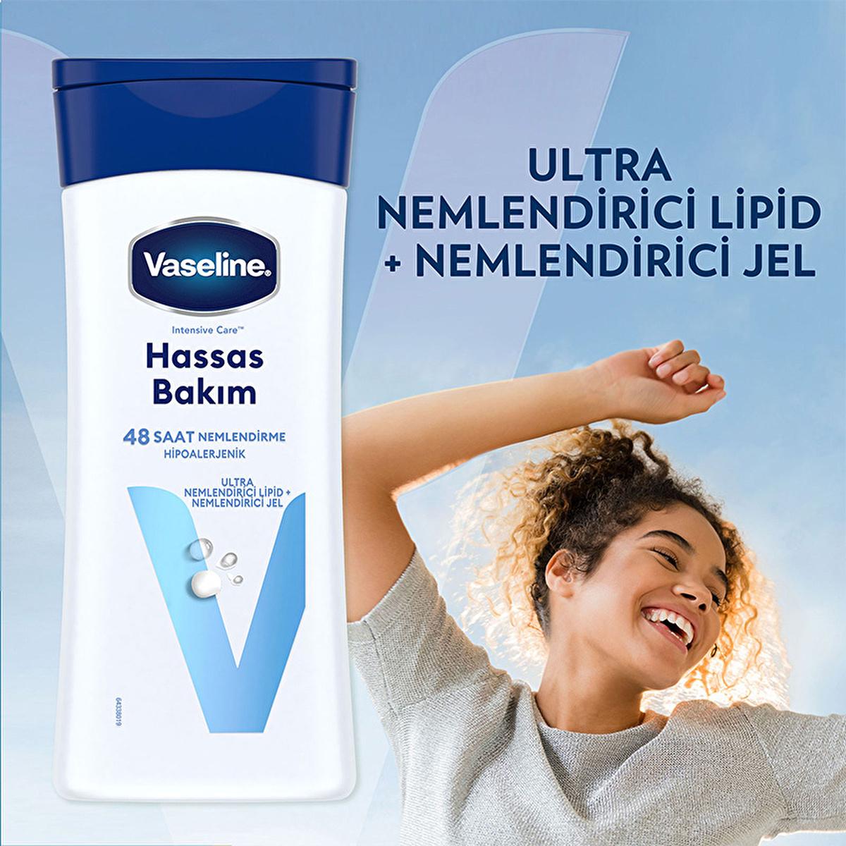 Vaseline Body Lotion for Dry and Sensitive Skin - 48 Hour Hydration, Hypoallergenic & Dermatologically Tested Vaseline Body Lotion - 48 Hour Hydration for Dry Skin Vaseline Body Lotion, Sensitive Skin Care, Dry Skin Moisturizer, Hypoallergenic Body Lotion, Long-lasting Hydration, Body Moisturizer, Skincare for Sensitive Skin, Dry Skin Relief, Moisturizing Lotion, Non-Greasy Lotion