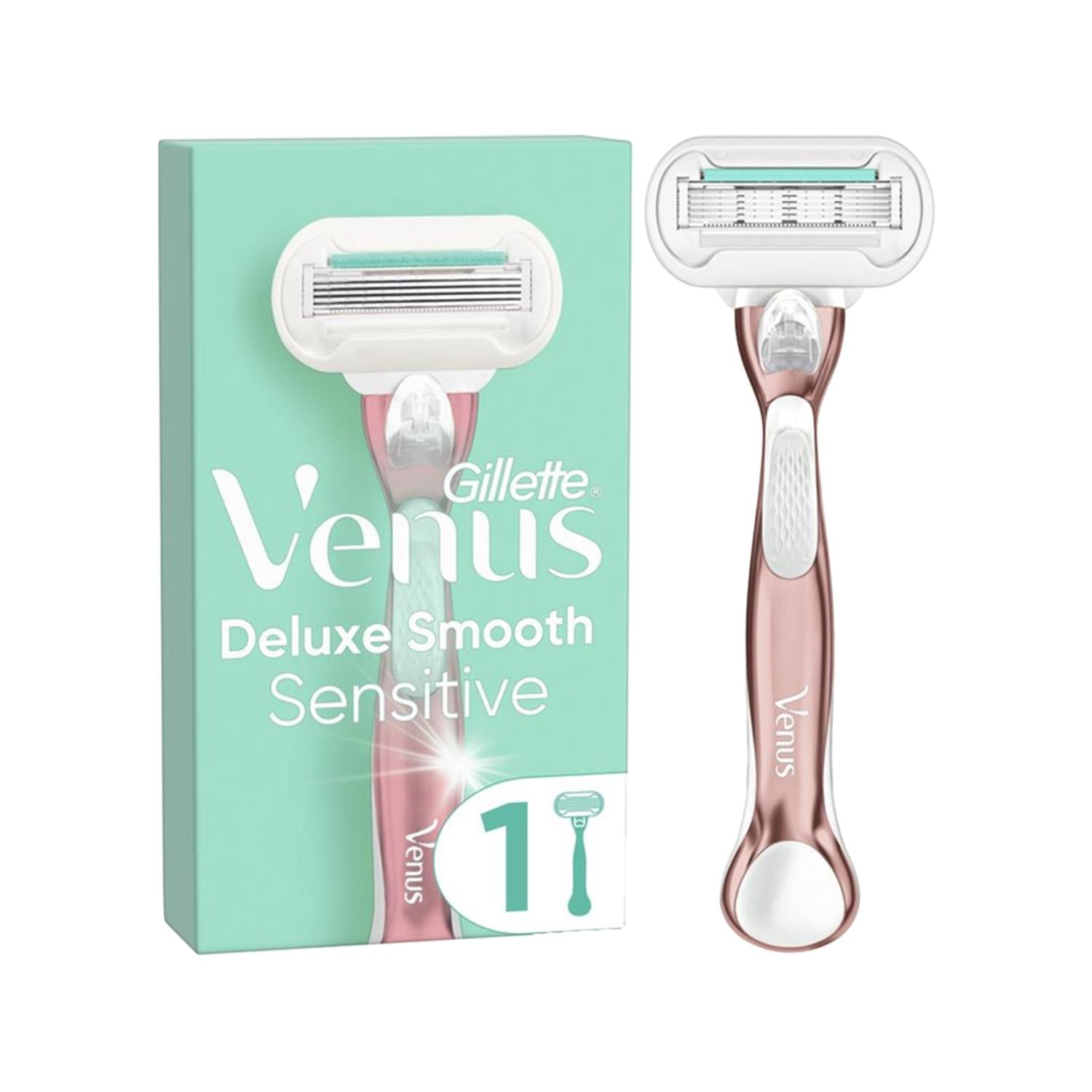 Gillette Gillette Venus Deluxe Smooth Sensitive Electric Razor for Women - Sensitive Skin Shaving, Efficient & Gentle Shaving Solution Gillette Venus Deluxe Smooth Electric Razor for Women Gillette Venus Electric Razor, Women's Electric Shaver, Sensitive Skin Shaving, Deluxe Smooth Shaving Experience, Gillette Deluxe Smooth Sensitive Razor, Electric Shaving Technology, Women's Grooming, Personal Care, Shaving Essentials, Sensitive Skin Solutions, Efficient Shaving, Gentle Shaving