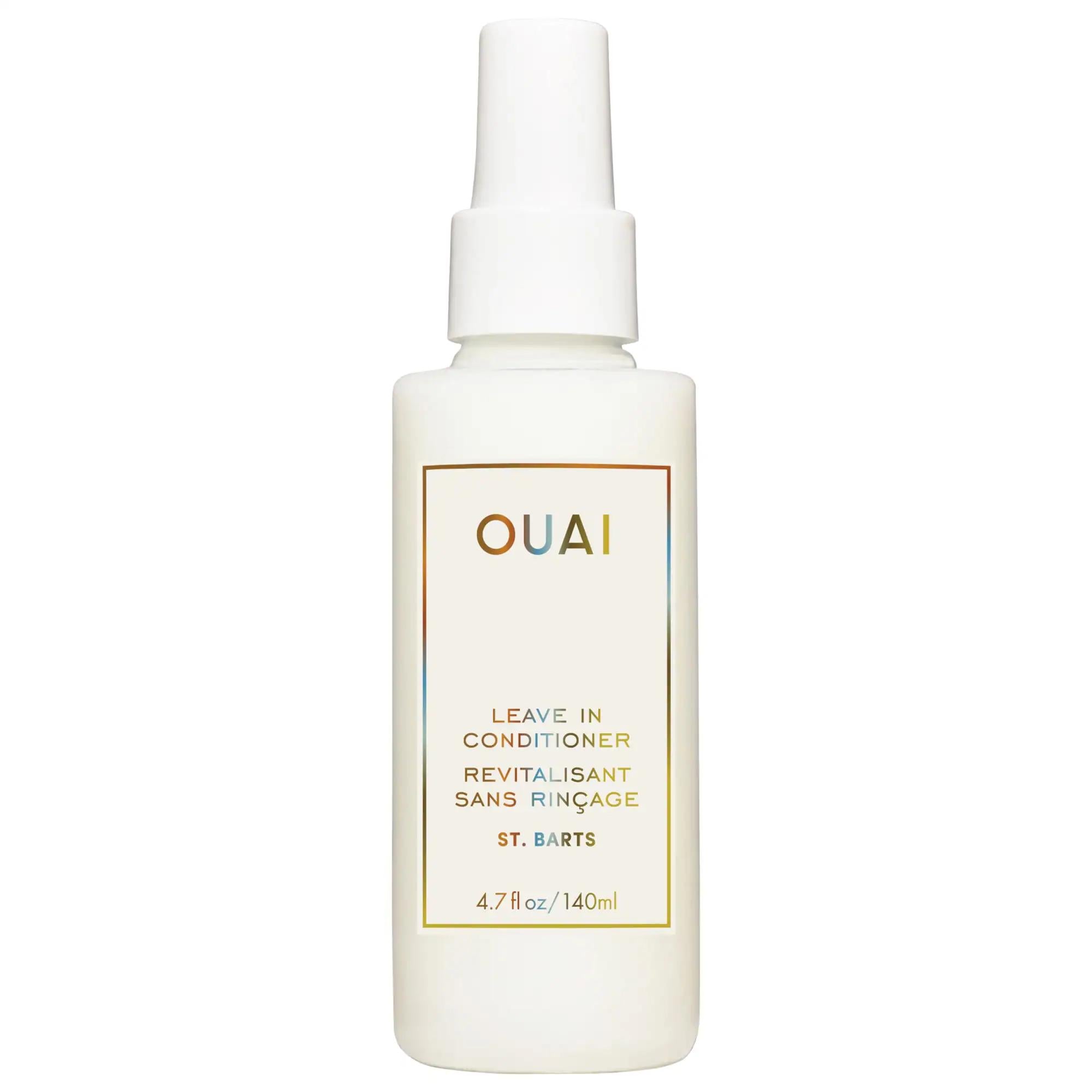 OUAI St. Barts Leave-In Conditioner: Detangle, Hydrate & Frizz Control - Heat Protection Up to 450°F - Tropical Scented Hair Perfection OUAI St. Barts Leave-In: Frizz Control & Heat Protection leave in conditioner, detangling conditioner, frizz control, heat protectant for hair, hydrating leave in conditioner, St. Barts scent, tropical scented hair products, hair heat protection, leave in conditioner for dry hair, leave in conditioner for frizzy hair, leave-in conditioner, detangler, heat protection, hair h