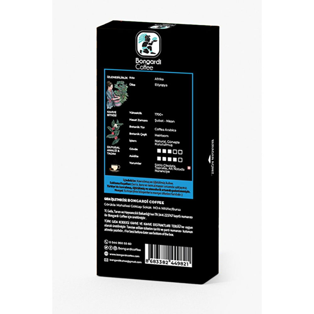 Bongardi Ethiopian Coffee Capsules - 10 Count Nespresso Compatible, Gourmet Coffee Pods - Vitamin & Supplement