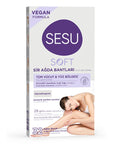 Sesu Soft Wax Strips for Hair Removal - Easy, Quick, Dermatologically Tested - 32 Strips Sesu Soft Wax Strips - Easy Hair Removal for Sensitive Skin Hair removal wax strips, Easy hair removal, Sensitive skin hair removal, Dermatologically tested wax strips, At-home hair removal solutions, Wax strips for body, Wax strips for face, Oat oil hair removal, Convenient hair removal, Smooth skin, Hair-free skin, Salon-quality hair removal, Waxing for beginners, Hair removal for sensitive skin