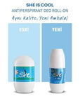 She Cool: Alcohol & Paraben-Free Roll-On Deodorant for Women - Refreshing, Moisturizing, Sensitive Skin Friendly, 50 ml She Cool Roll-On Deodorant: Alcohol & Paraben-Free, Refreshing roll-on deodorant, alcohol-free deodorant, paraben-free deodorant, aluminum-free deodorant, deodorant for sensitive skin, women's deodorant, refreshing deodorant, moisturizing deodorant, natural deodorant, womens deodorant, sensitive skin deodorant, best deodorant, odor protection, sweat protection, daily freshness, travel deod