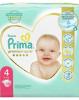 Prima Premium Care Baby Diapers, Size 4, 28 Count - Soft, Leakproof, and Dermatologically Tested Diapers for Sensitive Skin Prima Premium Care Diapers - Soft & Leakproof for Sensitive Skin Baby Diapers, Premium Baby Diapers, Dermatologically Tested Diapers, Leakproof Diapers, Soft Diapers for Sensitive Skin, Prima, Size 4, 28 Count, Baby Care, Diapering Essentials