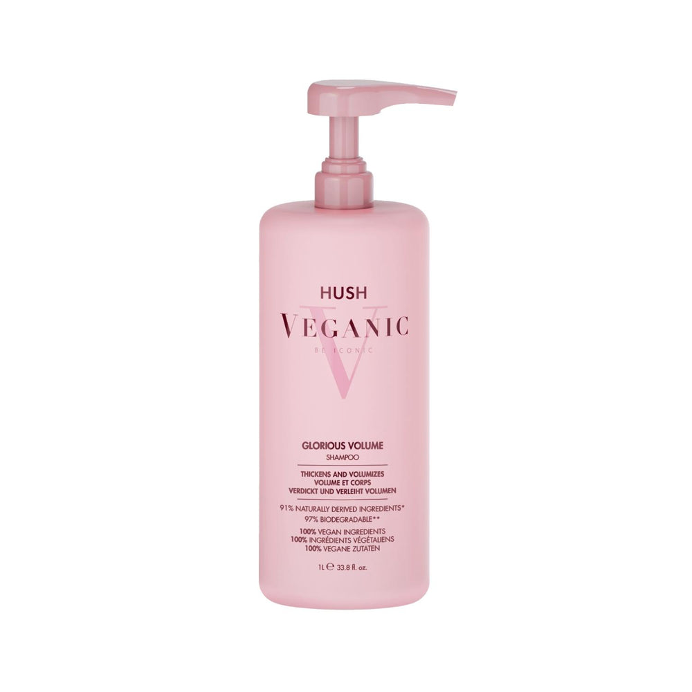 Hush Veganic Glorious Volume Shampoo for Fine Hair 1000 ml
