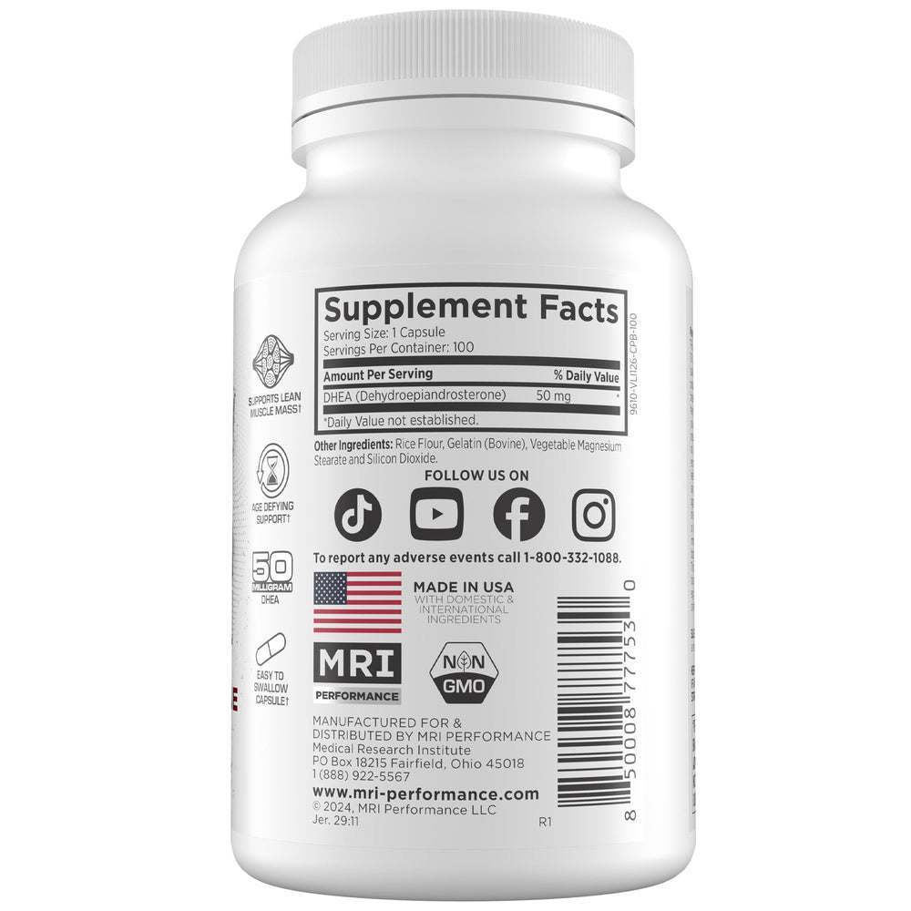 MRI Performance DHEA 50MG Healthy Aging, Hormone & Adrenal Support