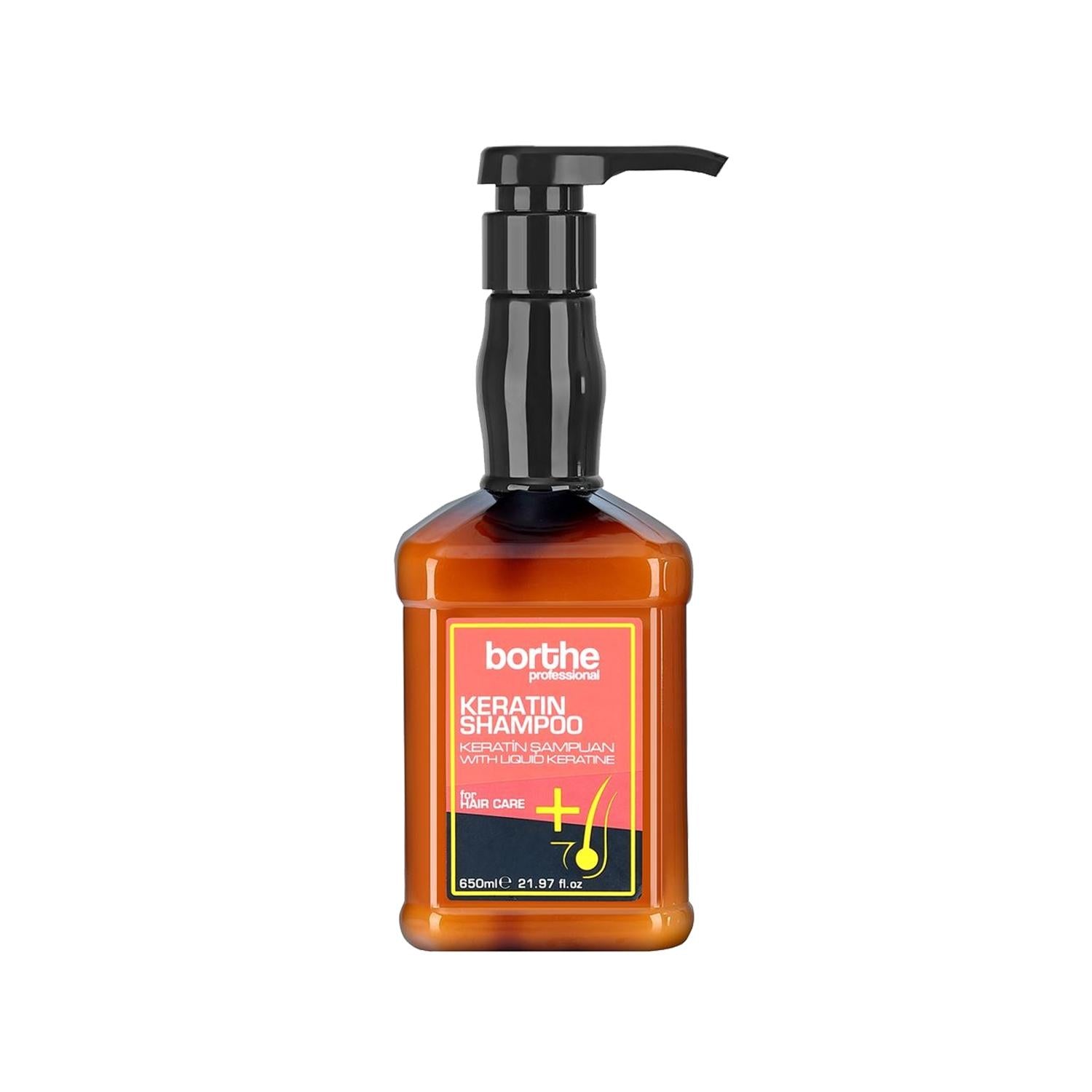Borthe Keratin Shampoo 650ml - Professional Hair Care for Nourished Hair Borthe Keratin Shampoo 650ml for Nourished Hair Keratin Shampoo, Professional Hair Care, Hair Nourishment, Keratin-based Hair Products, Borthe Shampoo, Hair Repair, Hair Care, Nourishing Shampoo, Professional Hair Products, Damaged Hair Care, Hair Health, Hair Shine, Hair Elasticity