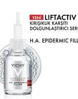 Vichy LiftActiv Supreme H.A. Epidermic Filler: Advanced Anti-Wrinkle Face & Eye Serum - Deeply Hydrating, Reduces Fine Lines, Hypoallergenic, 1.01 fl oz Vichy LiftActiv H.A. Serum: Anti-Wrinkle Face & Eye Treatment anti-wrinkle serum, face and eye serum, hyaluronic acid serum, peptide serum, Vichy Liftactiv Supreme, epidermic filler, skin hydration serum, anti-aging serum, wrinkle reduction, hypoallergenic serum, anti-wrinkle, face serum, eye serum, hyaluronic acid, peptide, Vichy, Liftactiv Supreme, epider