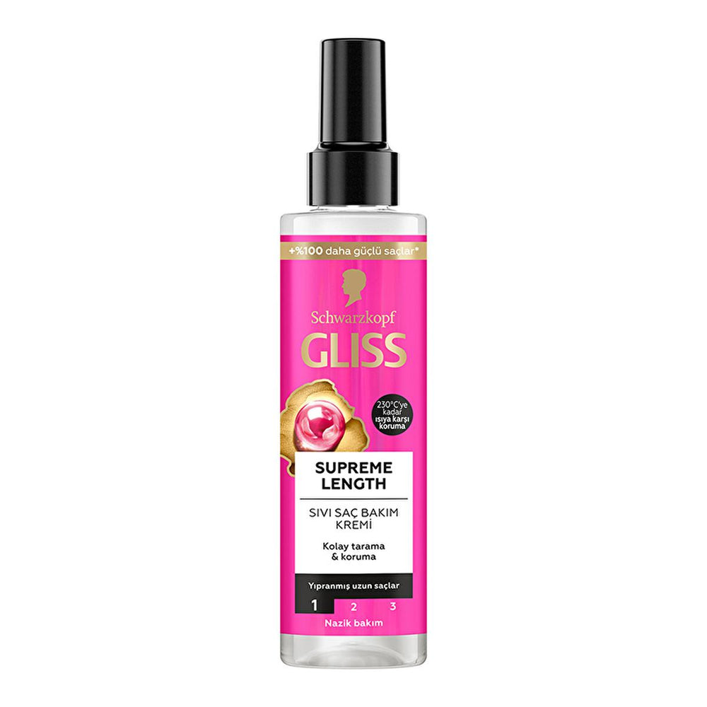Gliss Supreme Length Liquid Hair Cream 200ml - Nourishing Hair Care for Softer, Shinier Long Hair - view 7