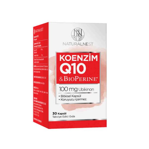 Naturalnest Coenzyme Q10 & BioPerine 100mg - Antioxidant Support & Energy Supplement for Overall Wellness Naturalnest Coenzyme Q10 & BioPerine 100mg - Energy & Antioxidant Support Coenzyme Q10 supplement, BioPerine Black Pepper Extract, Antioxidant support, Energy supplement, Natural dietary supplement, Dietary Supplement, Health and Wellness, Energy Boost, Antioxidant Support, Vegan-friendly, Lactose, Ubiquinone, Heart Health, Overall Well-being