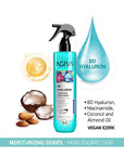 Agiva 8D Hyaluron Hair Moisturizing Spray: Heat Protectant, Shine & Easy Comb - Hydrating Hyaluronic Acid, Almond Oil Leave-In Conditioner Agiva Hyaluron Hair Spray: Moisturize, Protect, Shine hair moisturizing spray, heat protectant spray, hyaluronic acid hair spray, hair styling spray, easy comb hair spray, hair repair spray, hair shine spray, niacinamide hair, almond oil hair, leave in hair conditioner, hair spray, hair treatment, dry hair, damaged hair, hair hydration, hair care, styling product, hair h