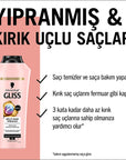 Gliss Split Hair Miracle Repairing Shampoo for Damaged Hair - Silicone-Free, Nourishing, and Split End Repair - 13.53 fl oz Gliss Split Hair Miracle Shampoo - Repair & Nourish Damaged Hair repairing shampoo, split end repair, silicone-free shampoo, damaged hair care, hair nourishment shampoo, hair care, hair repair, nourishing shampoo, split end solution, healthy hair, hair growth, Gliss, hair products