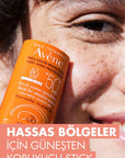Avene SPF 50+ Sunscreen Stick for Sensitive Areas - Protects Against UVA and UVB Rays, Soothes with Thermal Water Avene SPF 50+ Sunscreen Stick for Sensitive Skin SPF 50+ sunscreen stick, Sensitive skin sun protection, Avène Thermal Water sunscreen, UVA and UVB protection stick, Sunscreen for sensitive areas, Stick sunscreen, Sunscreen for face and body, Outdoor protection, Sun protection for sensitive skin, Children's sunscreen