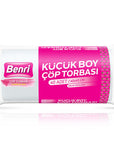 Benri Small Trash Bags - Pack of 40, Durable & Hygienic for Bathroom & Kitchen Use Benri Small Trash Bags - Durable & Hygienic small trash bags, bathroom trash bags, kitchen trash bags, durable trash bags, roll trash bags, Benri, hygiene, waste disposal, cleaning solutions, household essentials, office supplies