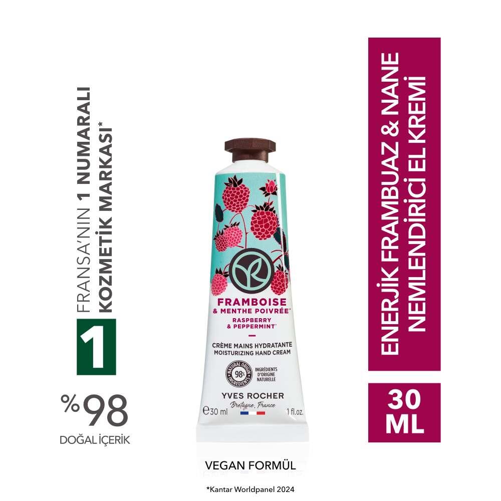 Vegan Raspberry & Mint Moisturizing Hand Cream 30ml