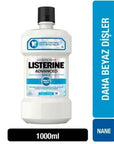 Listerine Advanced White Mouthwash for Oral Care and Teeth Whitening - 1L Listerine Advanced White Mouthwash - Oral Care & Teeth Whitening Listerine Advanced White, Mouthwash, Teeth Whitening, Oral Care, Fluoride Mouthwash, Oral Hygiene, Whitening Mouthwash, Advanced Oral Care, Essential Oils, Non-Abrasive Whitening, Protective Shield, Fluoride, Deep Cleaning, Daily Oral Care, Healthy Smile