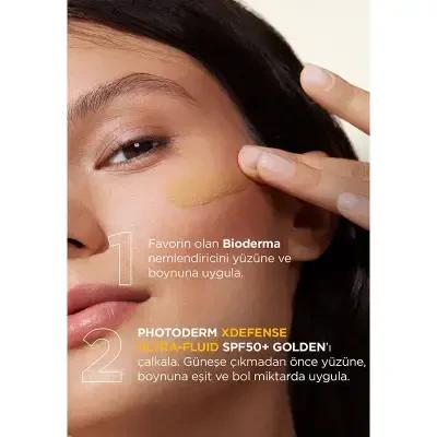 Bioderma Photoderm XDefense SPF50+ Golden Tinted Sunscreen: Broad Spectrum Protection, Antioxidant, Evens Skin Tone, Makeup Base Bioderma SPF50+ Tinted Sunscreen: Broad Spectrum Protection tinted sunscreen, SPF50+ sunscreen, broad spectrum sunscreen, antioxidant sunscreen, golden tinted sunscreen, sun protection for face, sunscreen for medium skin, Bioderma sunscreen, sunscreen makeup base, sun protection, facial sunscreen, anti aging, skin care, golden tint, makeup base, UVA protection, UVB protection, dai