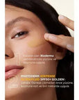 Bioderma Photoderm XDefense SPF50+ Golden Tinted Sunscreen: Broad Spectrum Protection, Antioxidant, Evens Skin Tone, Makeup Base Bioderma SPF50+ Tinted Sunscreen: Broad Spectrum Protection tinted sunscreen, SPF50+ sunscreen, broad spectrum sunscreen, antioxidant sunscreen, golden tinted sunscreen, sun protection for face, sunscreen for medium skin, Bioderma sunscreen, sunscreen makeup base, sun protection, facial sunscreen, anti aging, skin care, golden tint, makeup base, UVA protection, UVB protection, dai