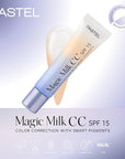 Pastel CC Cream - Color Adaptive, Moisturizing & SPF 15 Skin Tone Evening Makeup Pastel CC Cream - Adaptive, Moisturizing & SPF 15 CC Cream, Skin Tone Evening, SPF 15, Hyaluronic Acid, Natural Makeup, Moisturizing CC Cream, Color Adaptive Makeup, Skincare, Makeup, Daily Skincare, Sun Protection, Hydrating Makeup, Natural Glow, Radiant Complexion