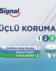 Signal Triple Protection Toothpaste with Fluoride - Natural Whitening, Mint Flavor - 4.06 fl oz - view 2