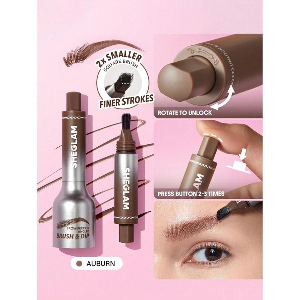 Sheglam Brow-Fection Brush Dip Brow Mascara 06 Auburn