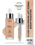 Loreal Paris True Match Nude Foundation Serum - Hyaluronic Acid, Non-Comedogenic, Light to Medium Coverage for Sensitive Skin Loreal Paris True Match Nude Foundation Serum - Hydrating & Natural Finish Loreal Paris True Match Nude Foundation Serum, Hyaluronic Acid Foundation, Non-comedogenic Foundation, Serum Foundation for Sensitive Skin, Light to Medium Coverage Foundation, Foundation with Hydrating Properties, Suitable for Sensitive Skin, Natural Finish Foundation, Long-lasting Hydration Makeup, Flawless