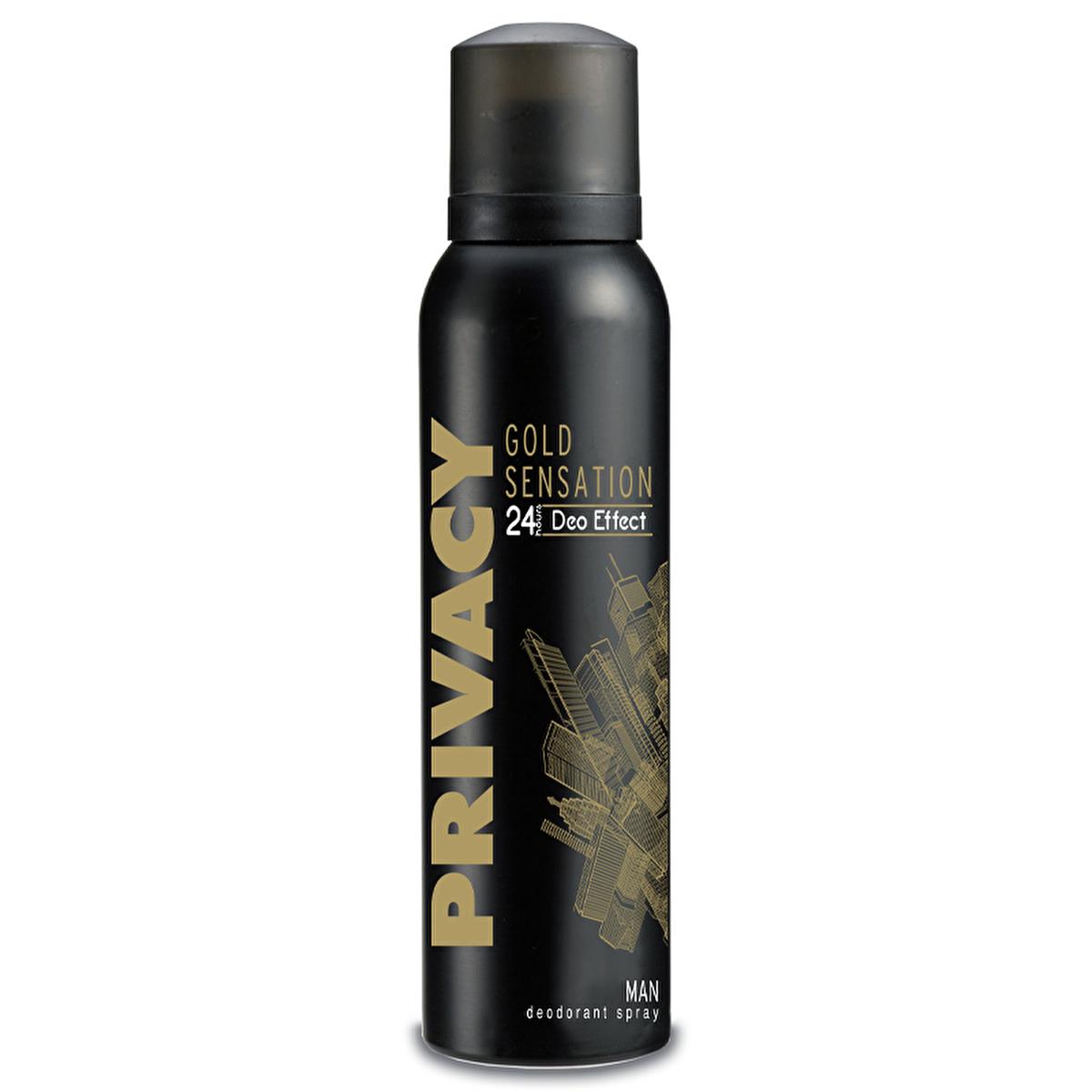Privacy Gold Sensation Men's Deodorant Spray - Long-Lasting Fragrance, 5.07 fl oz Privacy Gold Sensation Men's Deodorant - Long Lasting Freshness men's deodorant spray, long-lasting fragrance, woody scent, spicy fragrance, personal hygiene products, Privacy Gold Sensation, deodorant for men, freshness, confidence, daily hygiene, grooming essentials