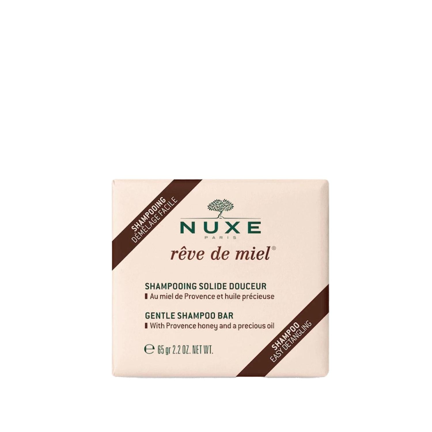 Nuxe Reve De Miel Solid Shampoo for Sensitive Hair - Gentle, Eco-Friendly Hair Care Nuxe Reve De Miel Solid Shampoo for Sensitive Hair Nuxe Reve De Miel, Solid Shampoo, Sensitive Hair Care, Gentle Shampoo, Eco-Friendly Hair Products, Hair Care for Sensitive Scalp, Sustainable Hair Care, Portable Shampoo, Natural Hair Care Products, Gentle Hair Care, Eco-Friendly Beauty Products