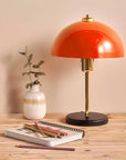 Homing Swiss Turuncu Gold Table Lamp, Metal & MDF, E27 Socket, Energy-Efficient LED Lighting