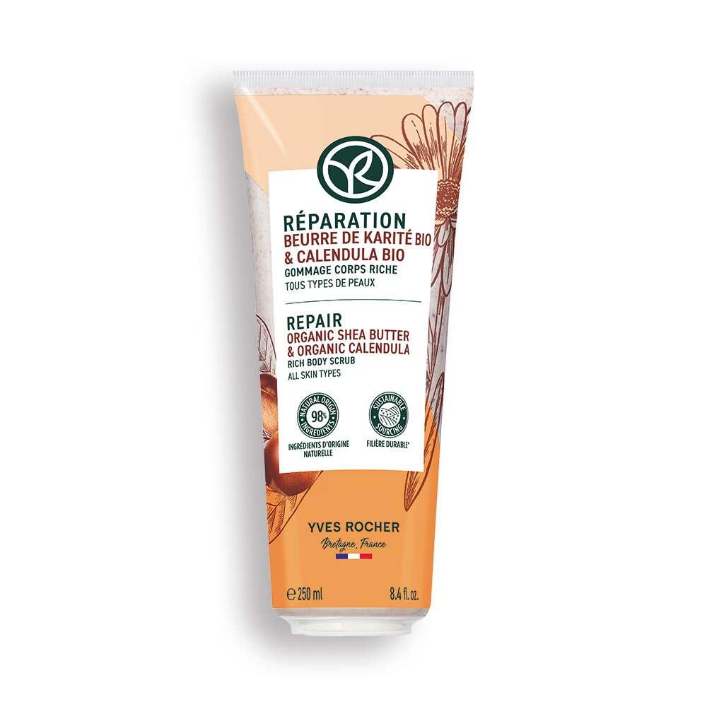 Reparation Body Scrub - Organic Shea Butter Exfoliating Skincare for Smooth, Nourished Skin Reparation Body Scrub - Organic Shea Butter for Smooth Skin body scrub, exfoliating skincare, organic skincare, natural body peeling, shea butter skincare, smooth skin, nourished skin, skincare routine, organic shea butter, calendula, gentle exfoliation