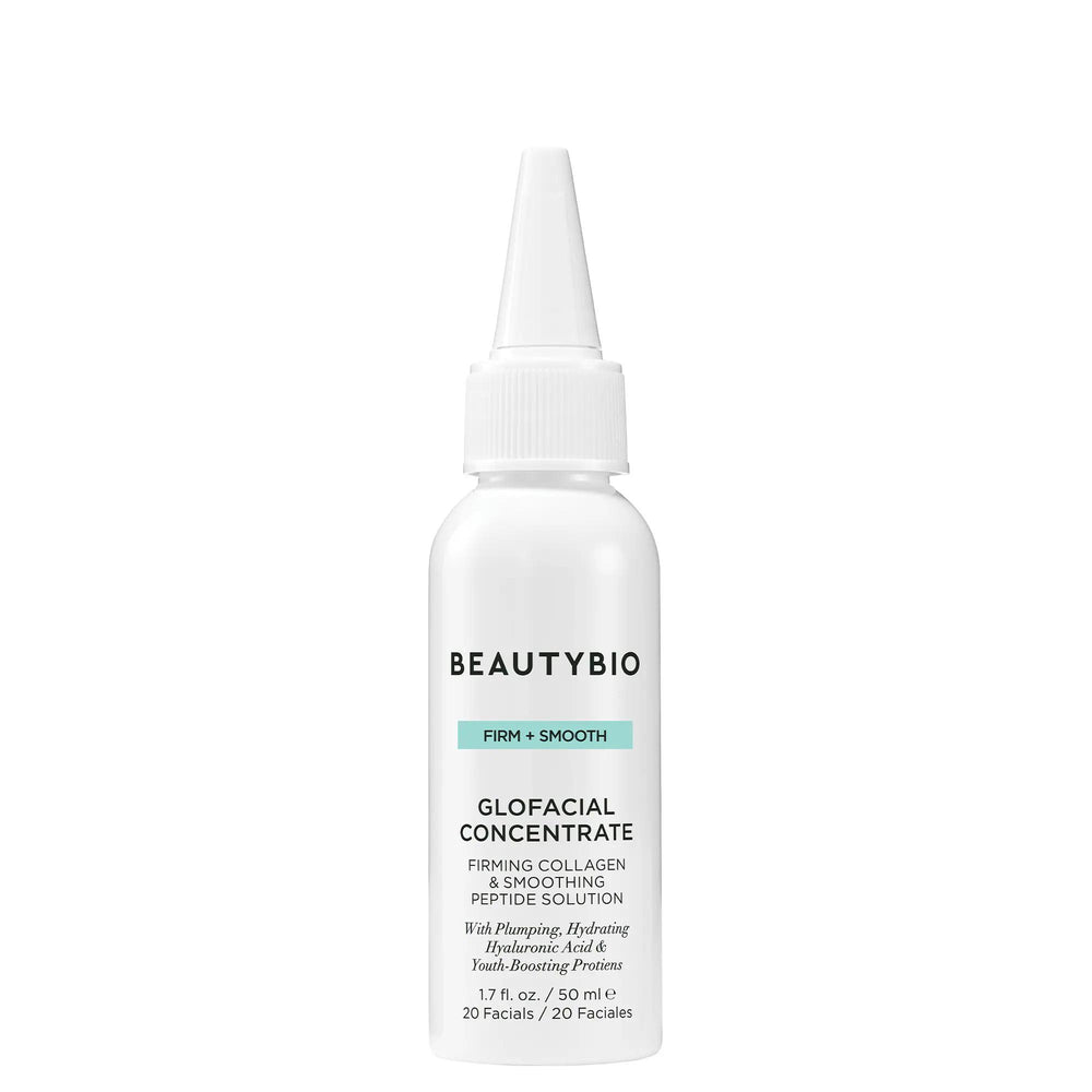 GLOfacial Firming Collagen Concentrate & Smoothing Peptide Solution - Anti-Aging Serum with Hyaluronic Acid GLOfacial Collagen Concentrate - Anti-Aging Serum collagen skincare, anti-aging serum, hyaluronic acid skincare, peptide skincare, gluten-free skincare, cruelty-free skincare, fine lines and wrinkles treatment, skin hydration, skincare, face serum, treatments, GLOfacial, firming collagen, smoothing peptide solution